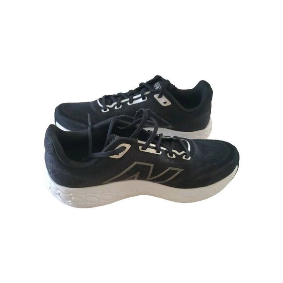 New Balance Fresh Foam 680 v8 Women 8.5 Wide Running Shoe Black Silver - Picture 3 of 16